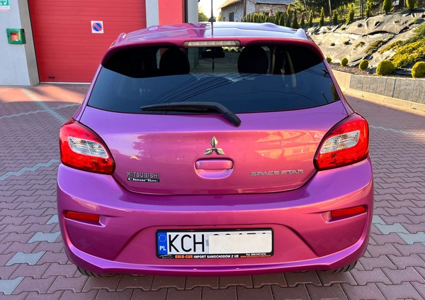 Mitsubishi Space Star cena 23900 przebieg: 98457, rok produkcji 2014 z Trzebiatów małe 631